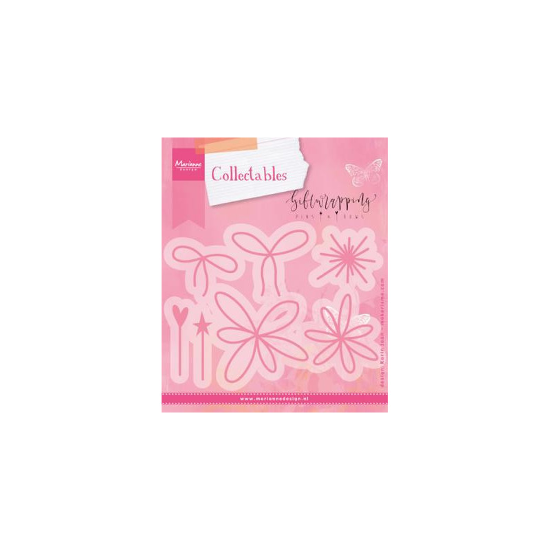 Marianne Design - Collectables - Giftwrapping - Karins Pins & Bows - COL1441