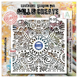 AALL And Create - Stencil - Dentelle Florale - Comme Une Verrière - AALL-PC-273