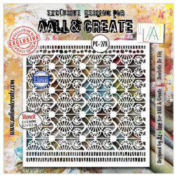 AALL And Create - Stencil - Dentelle Florale - Dentelle De Fils - AALL-PC-278