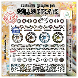 AALL And Create - Stencil - Dentelle Florale - Tout En Frises - AALL-PC-279