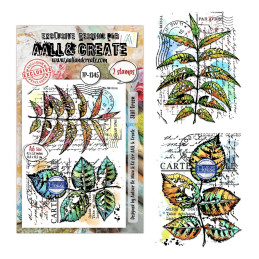 AALL And Create - Stamp Set A6 - Hearted Nature - Still Green - AALL-TP-1345