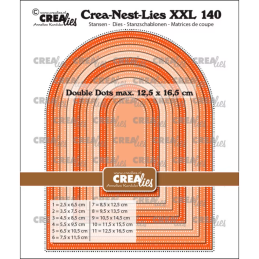 CREAlies - Crea-Nest-Lies XXL No. 140 - High Arch With Double Dots - CLNestXXL140
