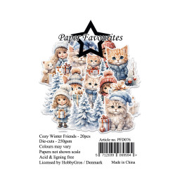 Paper Favourites - Die Cuts - Cozy Winter Friends - PFD076