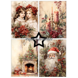 Paper Favourites - Papirpakke A6 - Christmas Nostalgia - PFA646