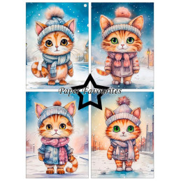 Paper Favourites - Papirpakke A6 - Cozy Winter Friends - PFA647
