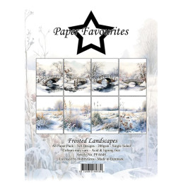 Paper Favourites - Papirpakke A6 - Frosted Landscapes - PFA648