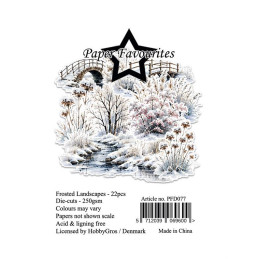 Paper Favourites - Papirpakke A6 - Frosted Landscapes - PFA648