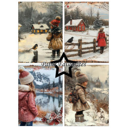 Paper Favourites - Papirpakke A6 - Silent Winter - PFA649