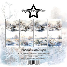 Paper Favourites - Papirpakke 15x15 - Frosted Landscapes - PF602