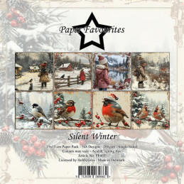 Paper Favourites - Papirpakke 15x15 - Silent Winter - PF603