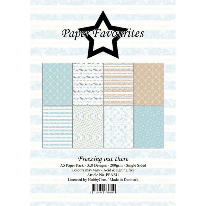 Paper Favourites - Papirpakke A5 - Freezing Out There - PFA241