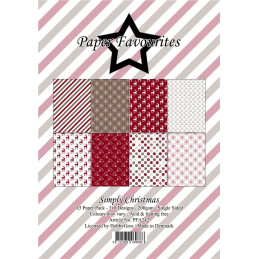 Paper Favourites - Papirpakke A5 - Simply Christmas - PFA242
