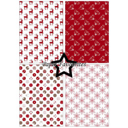 Paper Favourites - Papirpakke A5 - Simply Christmas - PFA242