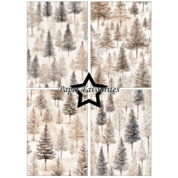 Paper Favourites - Papirpakke A5 - Winter Elegance - PFA243