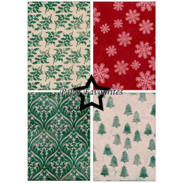 Paper Favourites - Papirpakke A5 - Yuletide Prints - PFA244