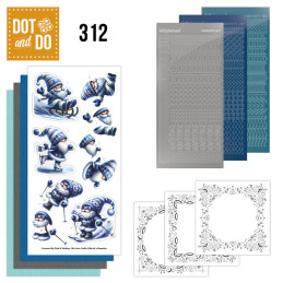 Dot And Do 312 - Blue Winter Gnomes