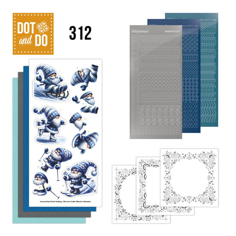 Dot And Do 312 - Blue Winter Gnomes