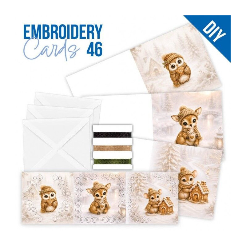 Stitch And Do Cards 46 - Christmas Woodland Goods