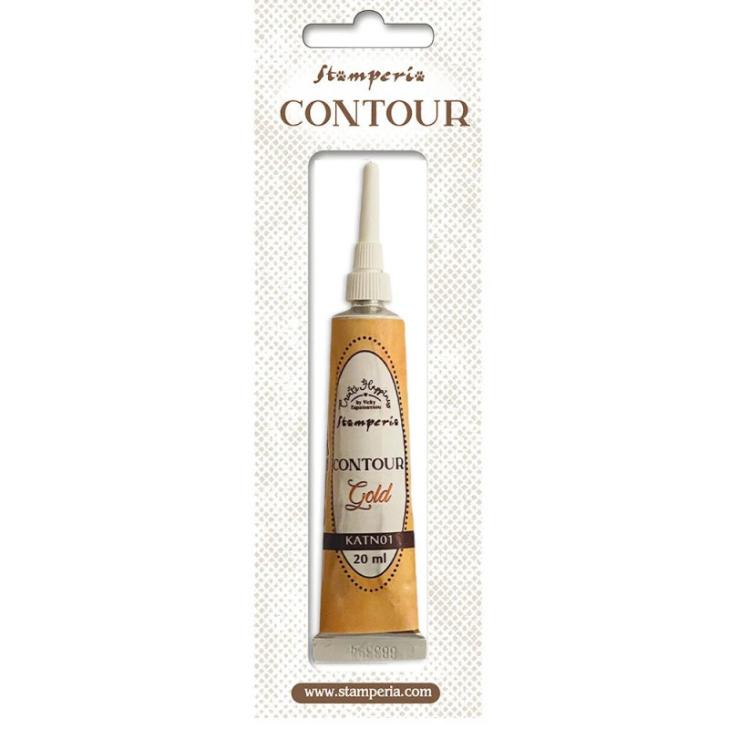 Stamperia - Create Happiness Contour Liner - Gold
