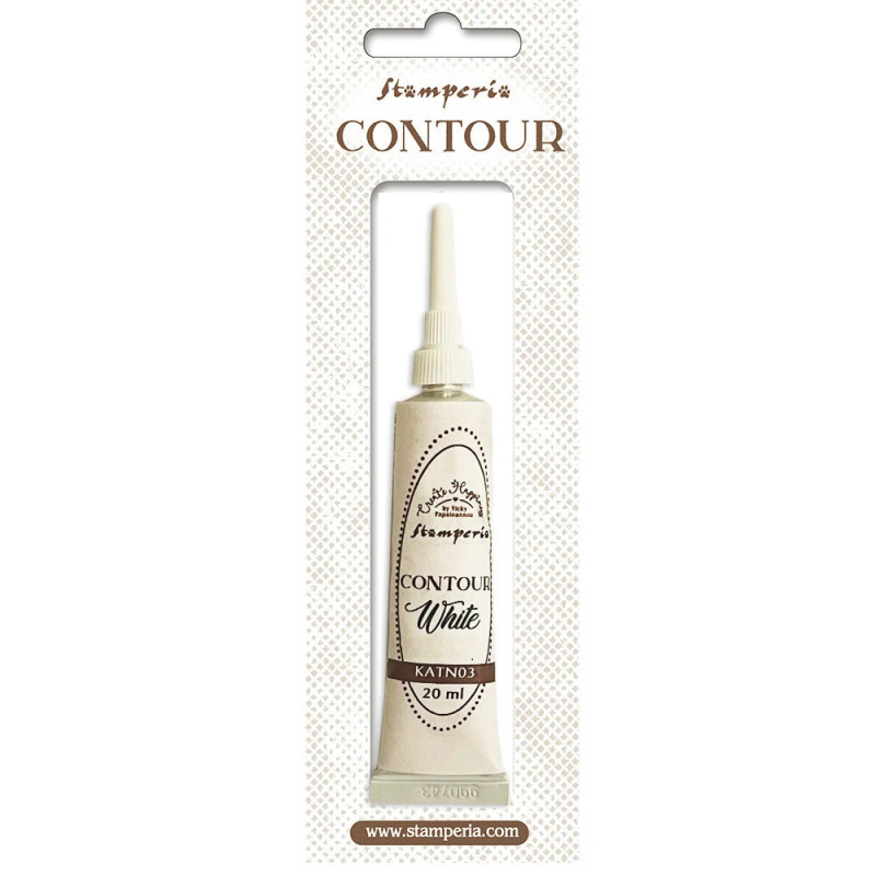 Stamperia - Create Happiness Contour Liner - White