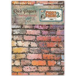 Stamperia - Rice Paper Backgrounds A6 - Furry Friends 2 - DFSAK6064