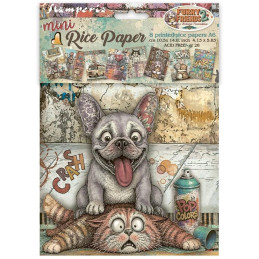 Stamperia - Mini Rice Paper A6 - Furry Friends 2 - DFSA6X15