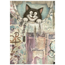 Stamperia - Mini Rice Paper A6 - Furry Friends 2 - DFSA6X15