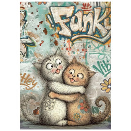 Stamperia - Mini Rice Paper A6 - Furry Friends 2 - DFSA6X15