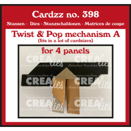 CREAlies - Cardzz - Twist & Pop MechanismA For 4 Panels - CLCZ398