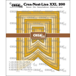 CREAlies - Crea-Nest-Lies XXL No. 200 - Banner C With Stitchline - CLNestXXL200