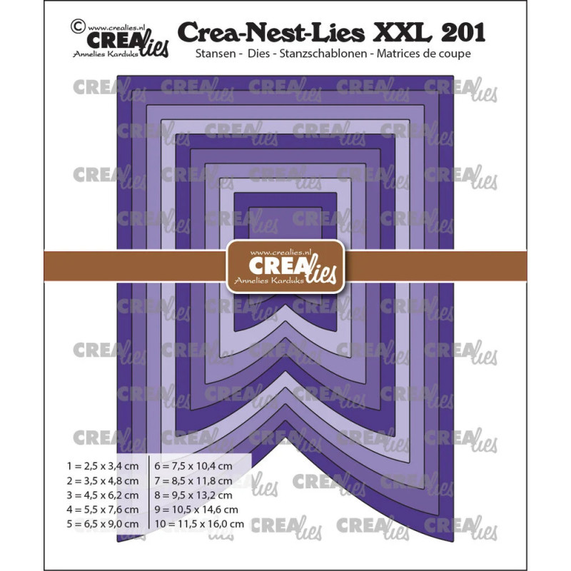 CREAlies - Crea-Nest-Lies XXL No. 201 - Banner C Smooth - CLNestXXL201