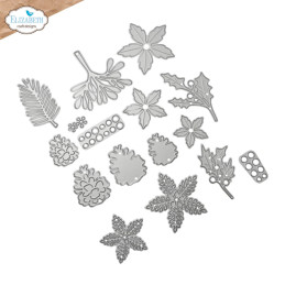 Elizabeth Craft Designs - Paper Flowers - Festive Floral And Foliage