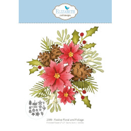 Elizabeth Craft Designs - Paper Flowers - Festive Floral And Foliage
