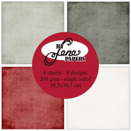 By Lene - Papirpakke 30x30 - Christmas Peace - BLP388