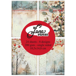 By Lene - Papirpakke A6 - Vintage Winter - BLP678