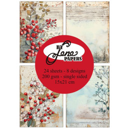 By Lene - Papirpakke A5 - Vintage Winter - BLP278