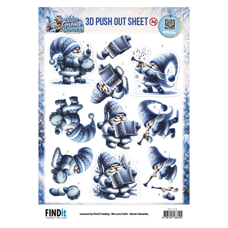 Pushout - Berries Beauties - Winter Gnome Wonders - Frozen Harmonies - SB11178