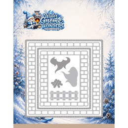 Berries Beauties - Winter Gnome Wonders - Fireside Brick Frame - BBD10142
