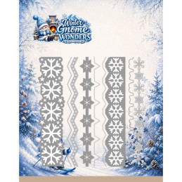 Berries Beauties - Winter Gnome Wonders - Snowflake Border - BBD10143