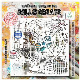 AALL And Create - Stencil - Universe Of Patterns - Encoded Stars - AALL-PC-280