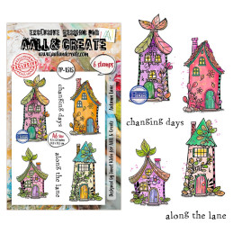 AALL And Create - Stamp Set A6 - Fall Into Fall - Autumn Lane - AALL-TP-1515