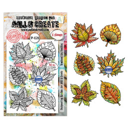 AALL And Create - Stamp Set A6 - Merveilles d'Automne - Tombent Les Feuilles - AALL-TP-1528