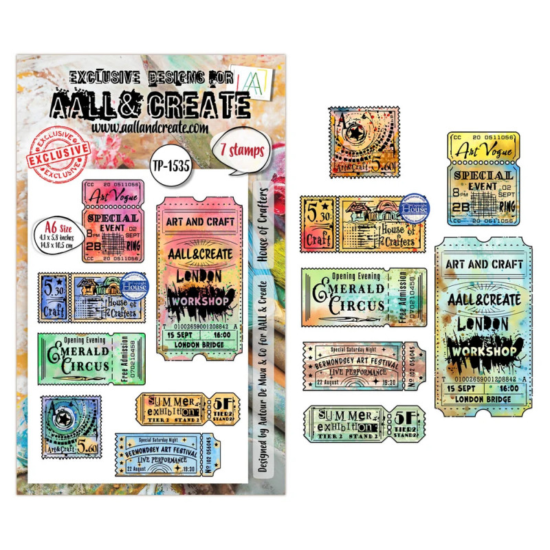 AALL And Create - Stamp Set A6 - Universe Of Patterns - House Of Crafters - AALL-TP-1535
