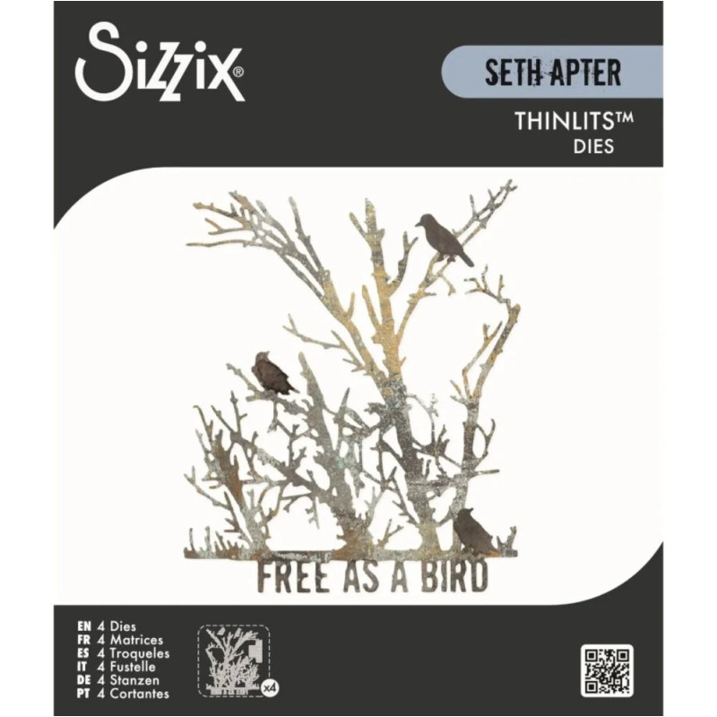 Sizzix - Seth Apter - Thinlits Die - Free Bird - 667213