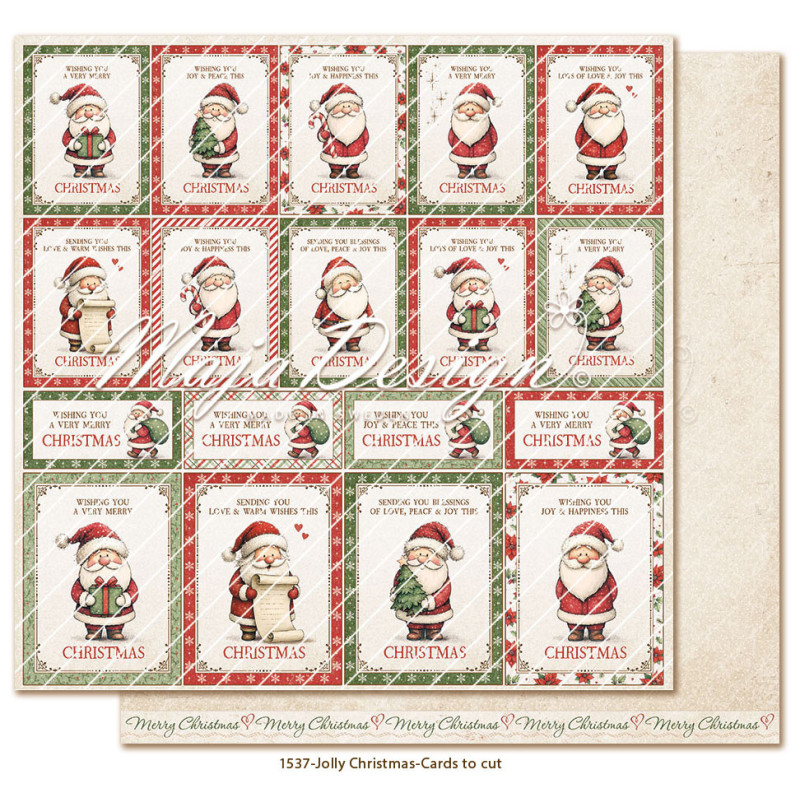 Maja Design - Jolly Christmas - Cards To Cut - JOL-1537