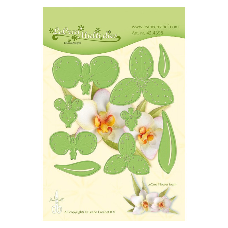 Leane Creatief - Multi Die Flower 012 - Orchidee - 45.4698