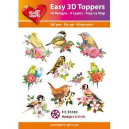 Easy 3D Toppers - Budgies & Birds