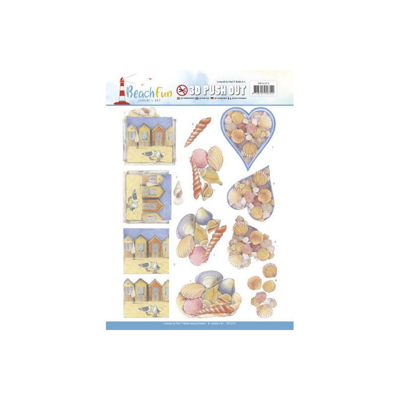 Pushout - Jeanine's Art - Beach Fun - Seashells - SB10273