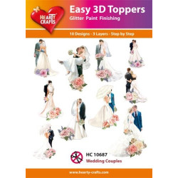 Easy 3D Toppers - Brudepar